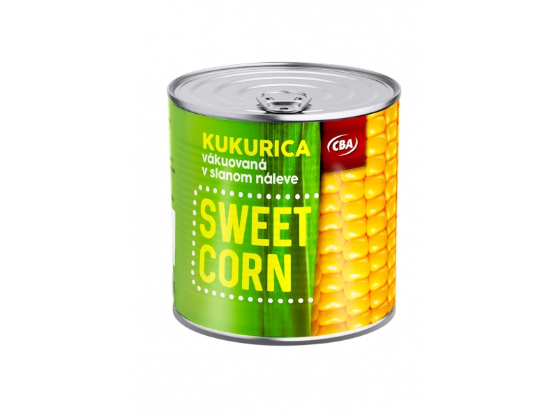 Kukurica vákuovaná v slanom náleve sweet corn CBA 340g