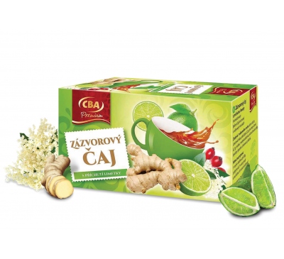Zázvorový čaj s príchuťou limetky CBA Premium 40g