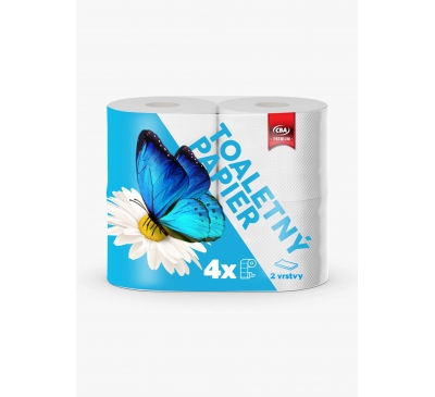 Toaletný papier 2-vrstvový CBA Premium 4x23m