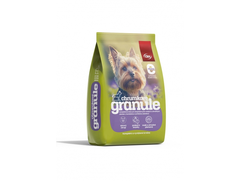 Granule pre malých a stredných psov CBA 1kg