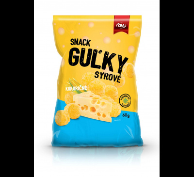 Snack guľky kukuričné syrové CBA 60g