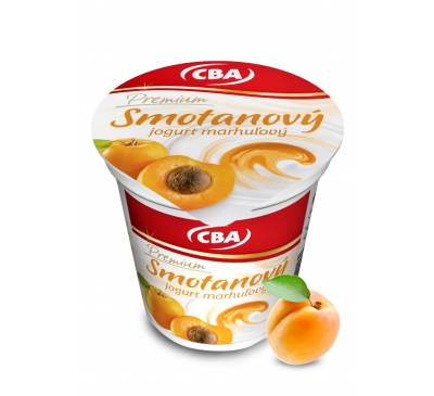 Smotanový jogurt marhuľa CBA Premium 145g