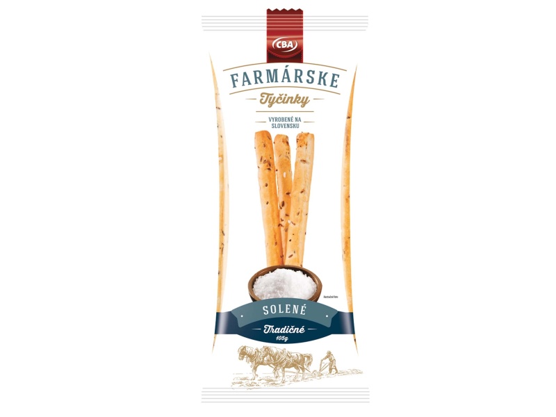 Farmárske tyčinky solené CBA 105g