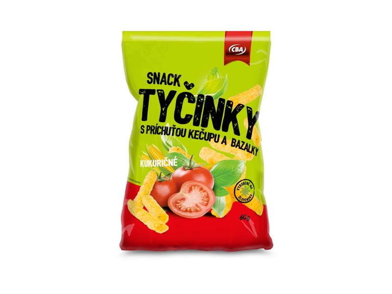 Snack s príchuťou kečupu CBA 60g