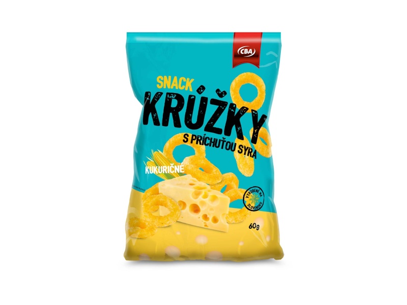 Snack s príchuťou syra CBA 60g
