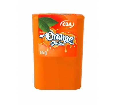 Orange dražé CBA 16g