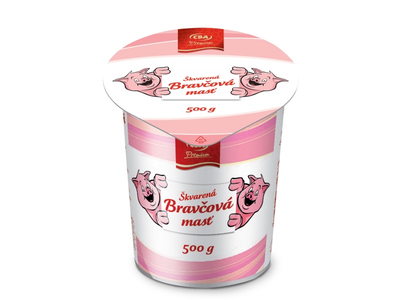 Škvarená bravčová masť CBA Premium 500g
