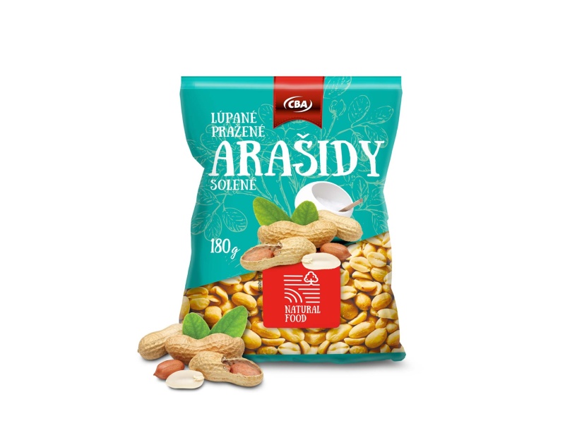 Arašidy pražené lúpané solené NATURE CBA 180g