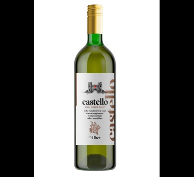 Castello víno suché biele CBA 1l