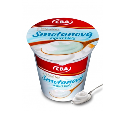 Smotanový jogurt biely CBA Premium 145g