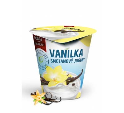 Smotanový jogurt s vanilkovou príchuťou CBA Premium 145g