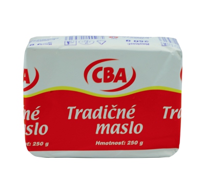 Tradičné maslo CBA 250g