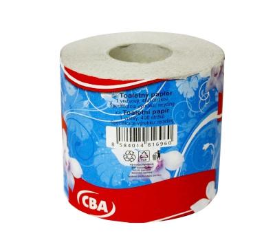 Toaletný papier sólo kotúč CBA 400 útržkov