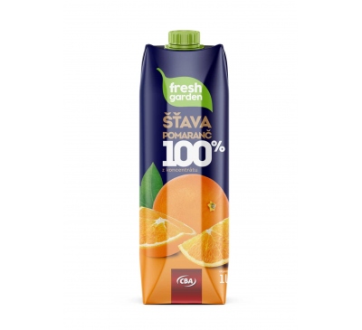 100% pomarančová šťava CBA Premium 1L