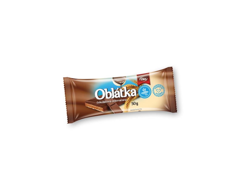 Oblátka čokoládová celomáčaná CBA 30g