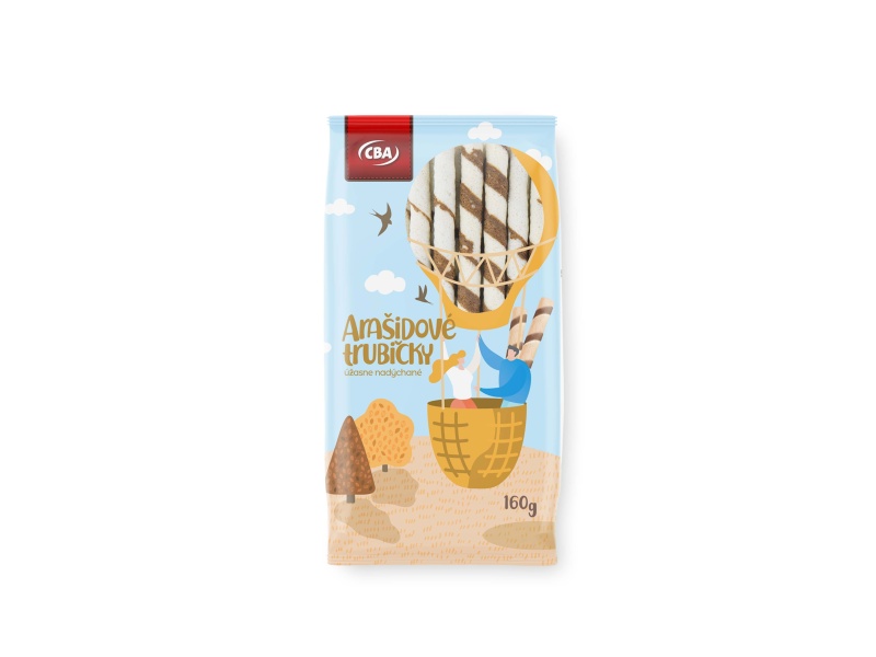 Trubičky arašidové CBA 160g