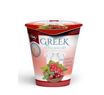 Grécky jogurt - brusnice a červené ríbezle 150g