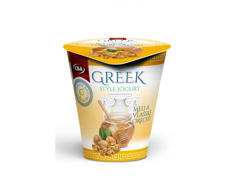 Jogurt Greek style med a vlašské orechy CBA 150g