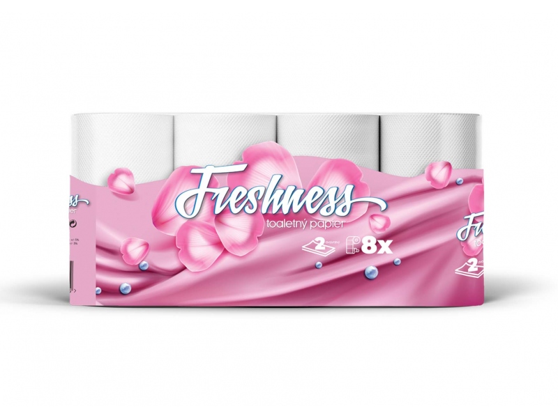 Freshness toaletný papier 2 vrstvový CBA 8ks 