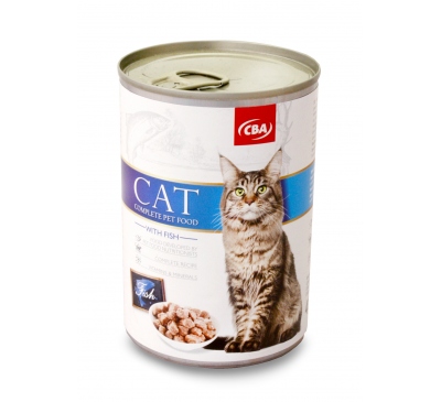 Kompletné krmivo pre mačky - ryby CBA 415g
