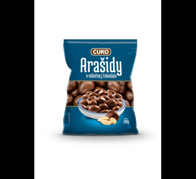 CBA CUKO Arašidy v mliečnej čokoláde 100g