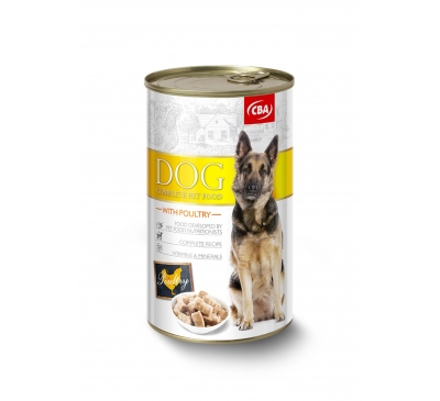 Kompletné krmivo pre psy s hydinou CBA 1240g
