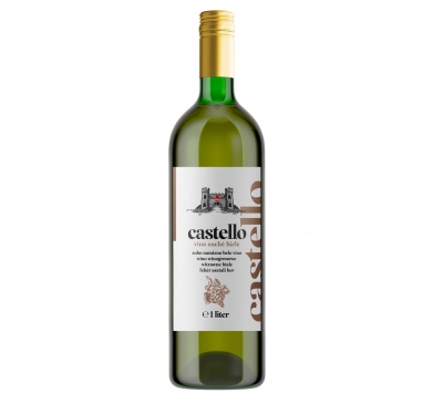 Castello víno suché biele CBA 1l