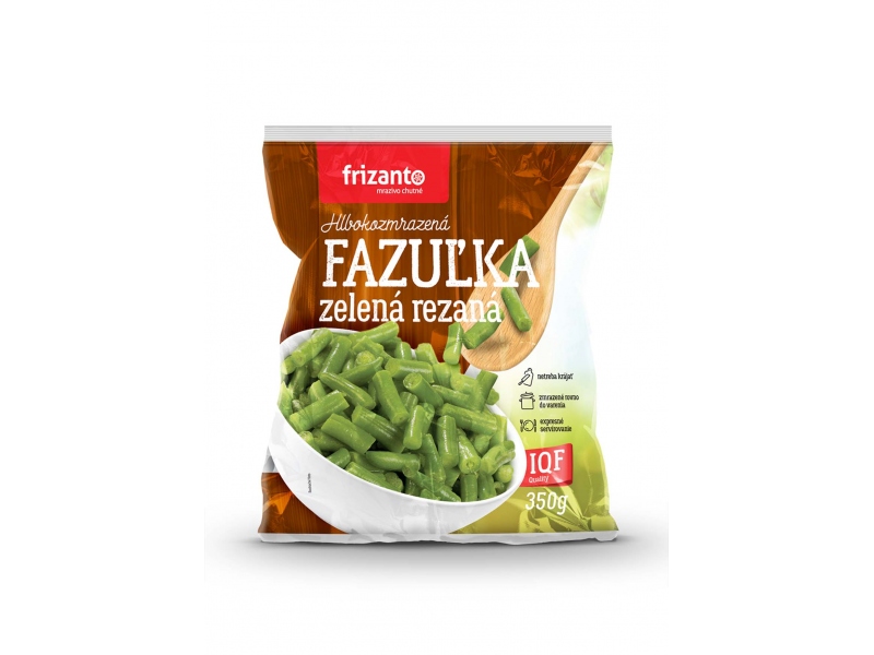 Hlbokomrazená zelená fazuľka rezaná Frizanto 350g
