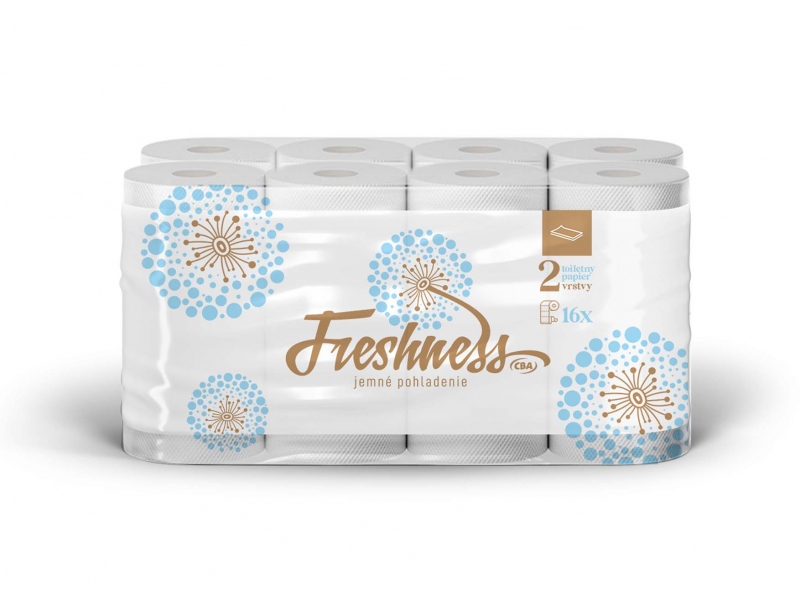 CBA Freshness toaletný papier 2 - vrstvový 16ks