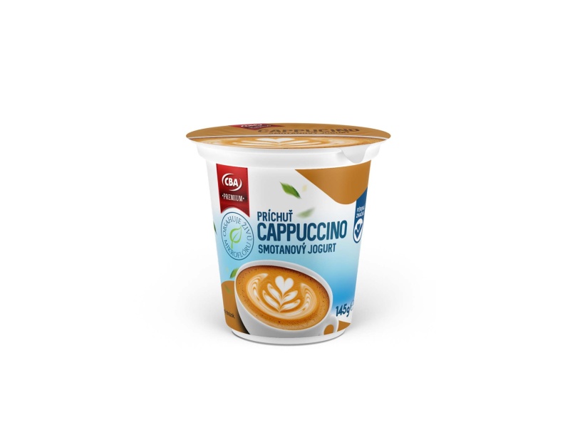 Smotanový jogurt cappuccino CBA Premium 145g