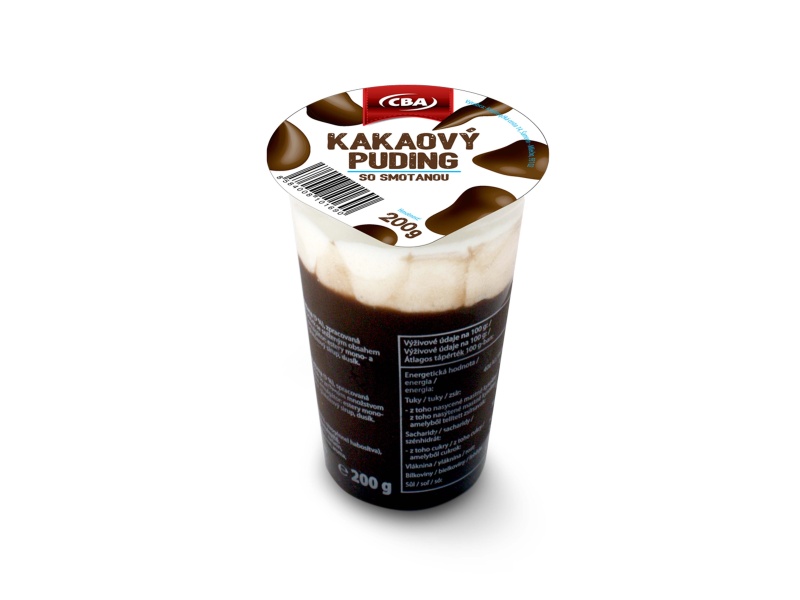 Kakaový puding so smotanou CBA 200g