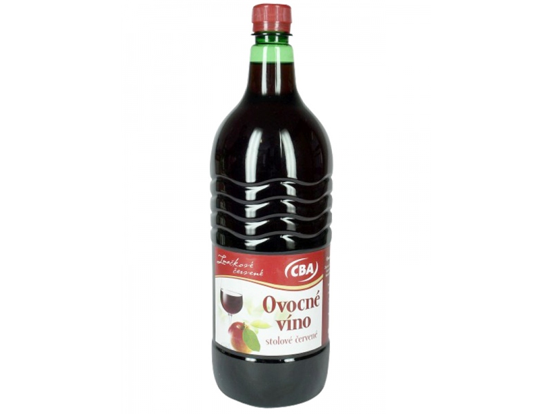 Ovocné víno suché červené CBA 1.5l