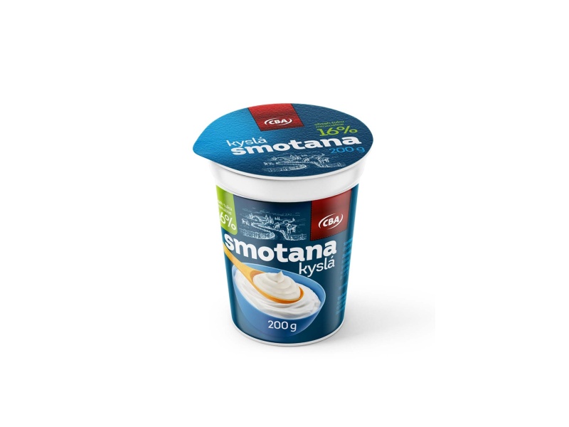 CBA smotana kyslá 16% 200g