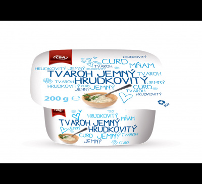 Tvaroh jemný hrudkovitý CBA 200g