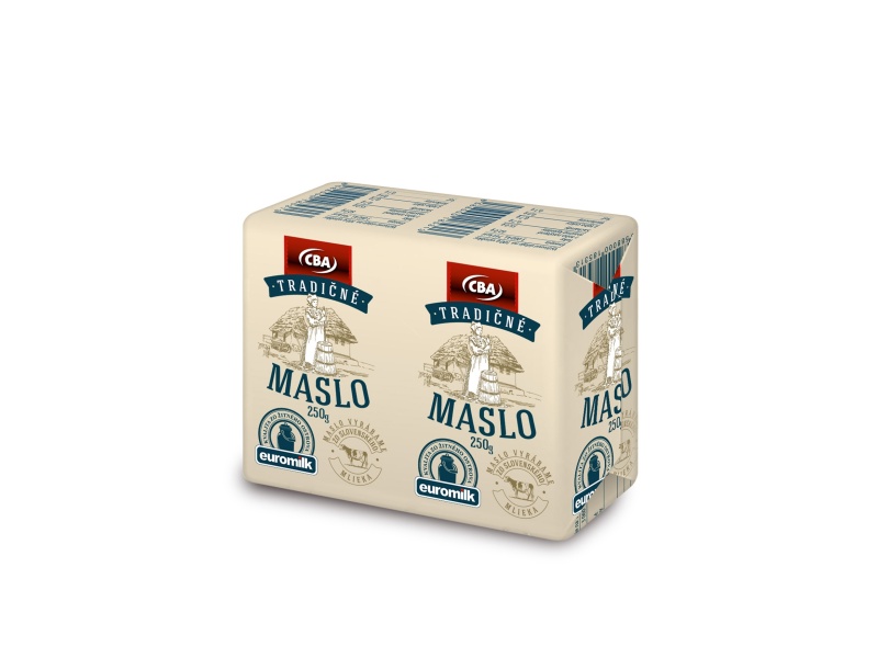 Tradičné maslo CBA 250g