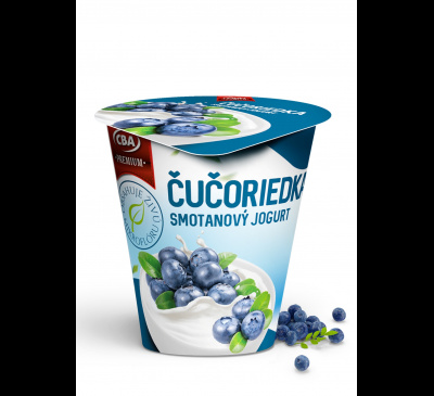 Smotanový jogurt čučoriedkový CBA Premium 145g