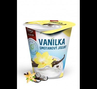 Smotanový jogurt s vanilkovou príchuťou CBA Premium 145g