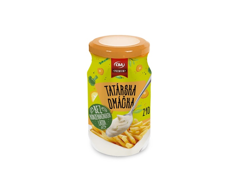 Tatárska omáčka bez konzervačných látok CBA Premium 210g