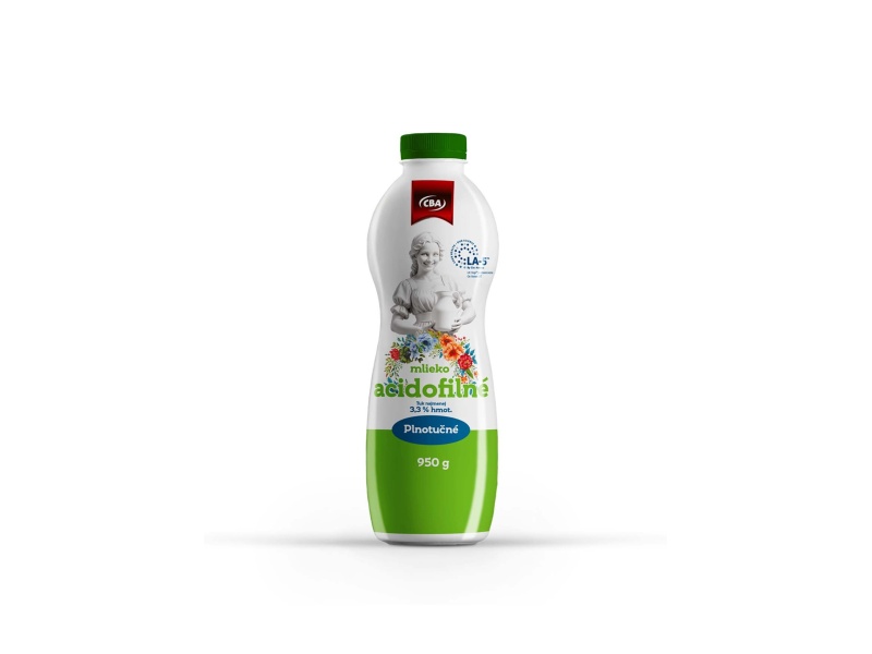 Acidofilné mlieko plnotučné CBA 950g