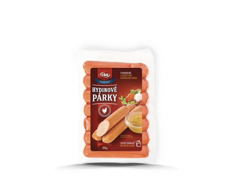 Hydinové párky CBA 300g