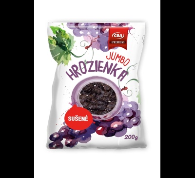 Jumbo sušeníňé hrozienka CBA Premium 200g