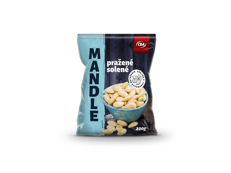 Mandle pražené solené CBA 200g