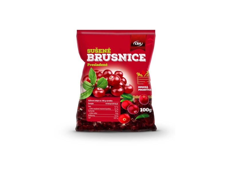 Brusnice presladené CBA 100g
