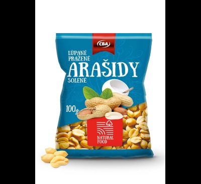 Arašidy lúpané solené CBA 100g