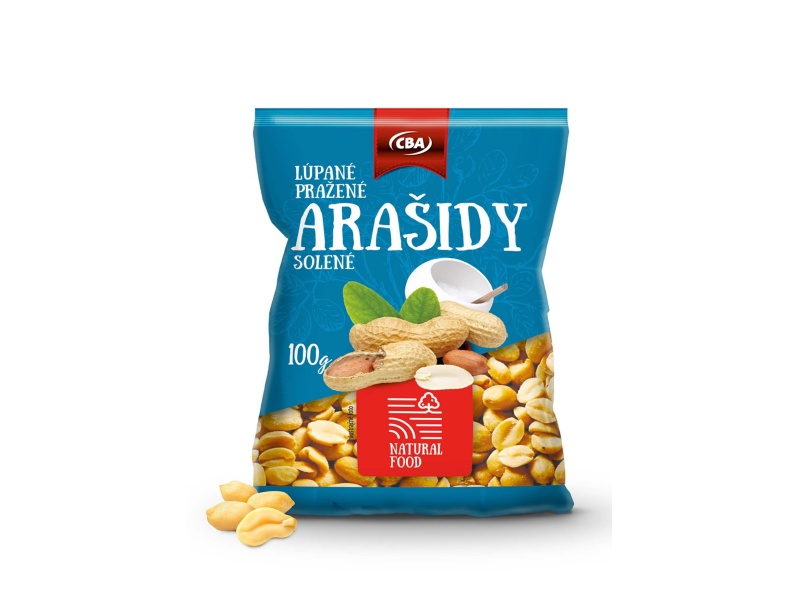 Arašidy lúpané solené CBA 100g