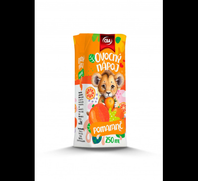 Ovocný nápoj s pomarančovou príchuťou CBA 250ml