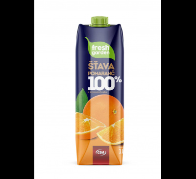 Fresh Garden šťava pomaranč 100% CBA 1l