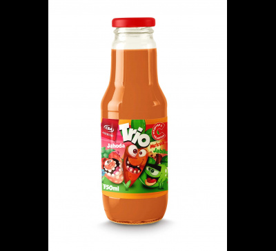 Nápoj TRIO mrkva-jahoda-jablko CBA Premium 750ml