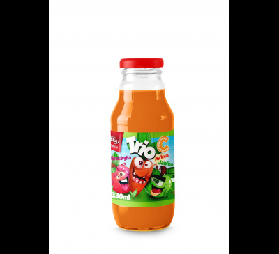 Nápoj TRIO mrkva-broskyňa-jablko CBA Premium 330ml