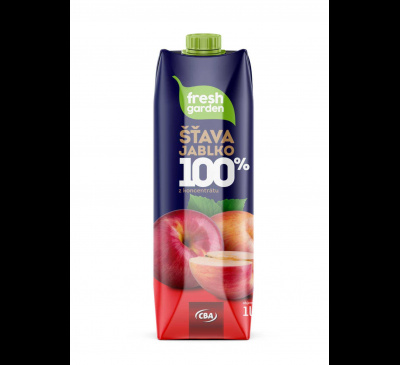 Fresh Garden šťava jablko 100% CBA 1L